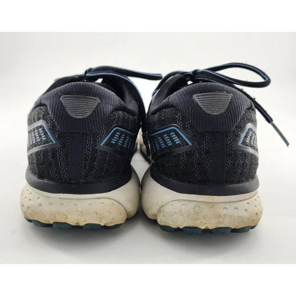 Brooks Mens Ghost 12 Sneakers‎ Black Blue Running Shoes Cushioned Casual Sz 11 D